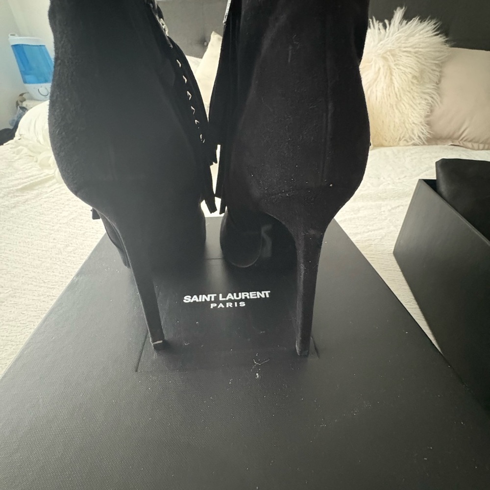 Saint Laurent Black Heeled Boots